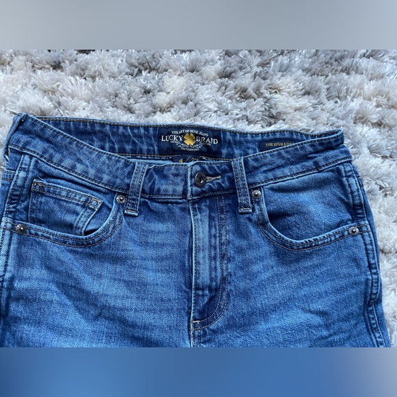 Medium Wash Lucky Brand High Rose Tomboy Jeans - Picture 4 of 9